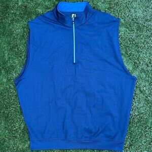 Footjoy Approach Quarter Zip Vest Navy 4 Way Stretch Performance Golf Layer XL